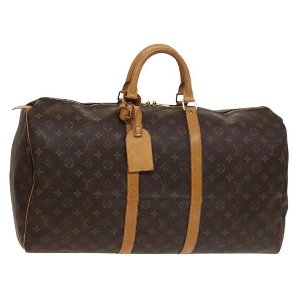 LOUIS VUITTON Monogram Keepall 55 Boston Bag M41424 - Picture 1 of 16